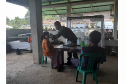 Personel TMMD Kodim 1206/PSB terapkan protkes pandemi COVID-19