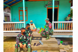 Wujud perhatian earga kepada Satgas TMMD Ke-110 Kodim 1206/PSB