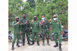 Satgas TMMD 110 Kodim 1206/PSB gandeng Linmas Komsos jaga keamanan