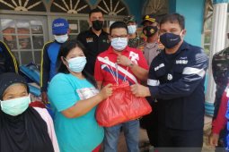 PT Timah membantu 51 keluarga korban angin puting beliung