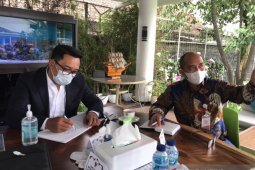 Walikota Pangkalpinang temui Ridwan Kamil bahas desain Masjid Kubah Timah