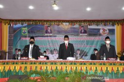 Sidang paripurna HUT Madina ke 22 dilaksanakan secara virtual