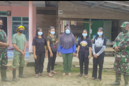 TMMD Kodim Putussibau terapkan protokol kesehatan