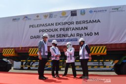 Tiga menteri lepas ekspor produk pertanian di Terminal Teluk Lamong