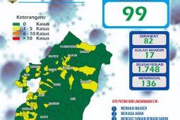 Sebanyak 98,4 persen RT di Kabupaten Madiun masuk kategori zona hijau