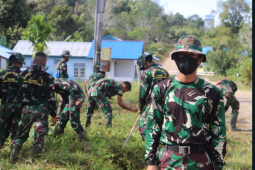 Pratu Ajmal Dari Yonif RK 644/WLS siap Sukseskan TMMD Kodim 1206/PSB