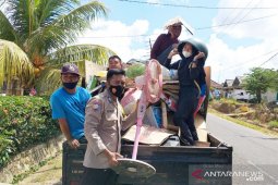 Personel Bhabinkamtibmas di Bangka kumpulkan barang bekas