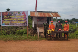 Babinsa di Kalis Kapuas Hulu gencar sosialisasi pencegahan Karhutla