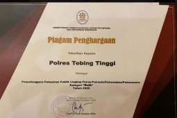 Polres Tebing Tinggi raih penghargaan pelayanan terbaik di Sumut