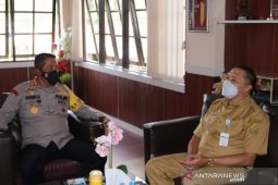 Plh Wali Kota Banjarmasin temui Kapolres bahas tran kasus COVID-19 naik