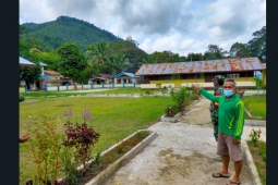 Kemantan berbunga, Satgas TMMD 110 Putussibau Ikut bahagia