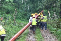 PLN UIW Sumut bangun jaringan listrik  pedesaan sepanjang 169,7 kms