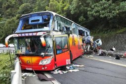 Kecelakaan bus  di Taiwan tewaskan enam penumpang, tak ada korban WNI