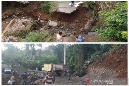 Sempat putus, akses jalan menuju Lembah Lubuk Raya Tapsel normal kembali