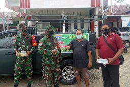 Kapuskesmas Pengkadan puji Satgas TMMD -110 selalu terapkan Protkes
