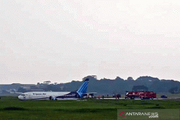 Pesawat Trigana Air tergelincir, runway Bandara Halim ditutup sementara