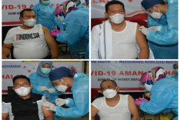 Wali kota dan Forkopimda Sibolga vaksinasi COVID-19 gelombang kedua