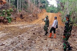 Berkat TMMD jalan penghubung antara dua kecamatan sudah terlihat