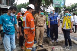 Pembangunan pedestrian di Jalan Raya Pajajaran Kota Bogor alami kendala