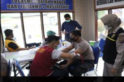 Personel Polres Tebing Tinggi periksa kesehatan