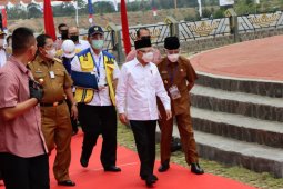 Wapres tinjau perkembangan pembangunan Bendungan Way Sekampung