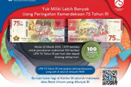 Satu KTP dapat  tukar 100 lembar uang pecahan Rp75.000