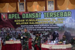 Kasdam Mulawarman tutup Apel Dansat di Banjarmasin