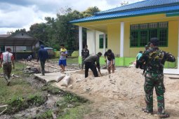 Satgas Kodim 1206/PSB fokus selesaikan pengecoran tempat Wudhu