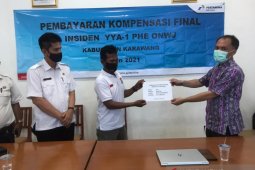 Pertamina anggarkan Rp72,16 miliar bayar kompensasi tumpahan minyak di Karawang