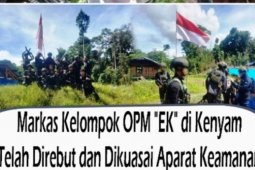 Markas OPM pimpinan Egianus Kogoya dikuasai aparat TNI/Polri