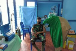 Demi Kekebalan  COVID -19 Satgas TMMD 110 Putussibau Vaksinasi Tahap Kedua
