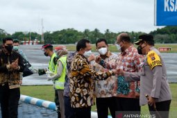 Tiba di Bumi Lambung Mangkurat, Mendagri disambut Kapolda Kalsel dan Forkopimda