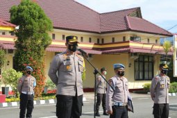 Kapolres Tapteng pimpin apel siaga pengamanan ibadah Misa Jumat Agung