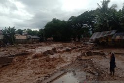 Sebanyak 40 rumah di Kecamatan Ile Boleng NTT  tertimbun longsor