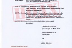 Hoaks, Keppres Kedaruratan Keuangan Negara