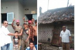 Anggota DPRD Langkat dari Partai Perindo bangun rumah warga layak huni