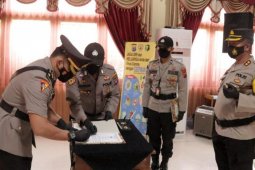 Kapolres Tabalong pimpin sertijab Kabag Ops dan Kasat Intelkam