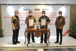 BNI bersama Semen Indonesia terapkan solusi "digital value chain" terintegrasi
