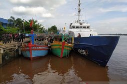 Five Vietnamese-flagged fishing boats detained by KKP in Natuna waters