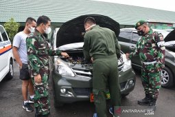 Kendaraan dinas Korem 023/KS diperiksa