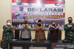 Forkopimda Tanjungbalai deklarasi tolak narkoba menuju "Sumut Bersinar"