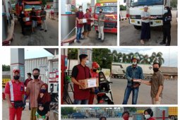 SPBU di Kabupaten Mesuji bagikan takjil gratis