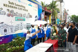 Pemkot Medan  ingatkan protokol kesehatan di Kesawan City Walk