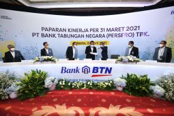 Laba bersih BTN naik 36,75 persen kuartal I 2021
