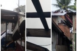 Angin puting beliung melanda Kecamatan Sawit Seberang Langkat, sembilan rumah rusak