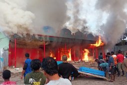 Enam ruko hangus terbakar di Phikei, Wamena