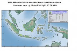 BMKG deteksi terdapat tujuh titik panas  di Sumut