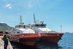 Tiga kapal dan satu unit ROV milik Basarnas diperbantukan pencarian Nanggala-402