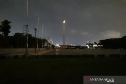 Lampu penerangan di kawasan Monas dipadamkan sehingga gelap gulita, ini penyebabnya