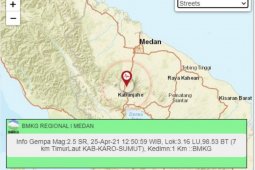 Aktivitas sesar lokal memicu  gempa di Karo